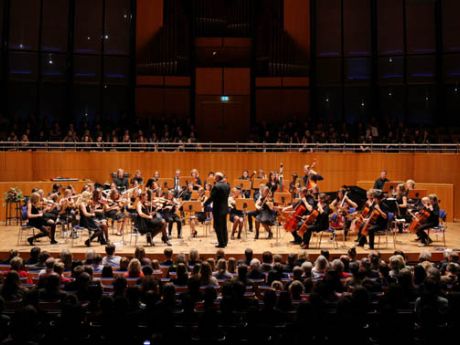 Schulorchester beim Tonhallenkonzert