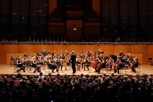 Schulorchester beim Tonhallenkonzert