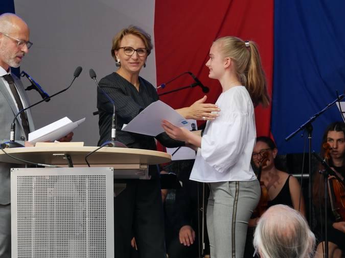 Bei der Preisverleihung