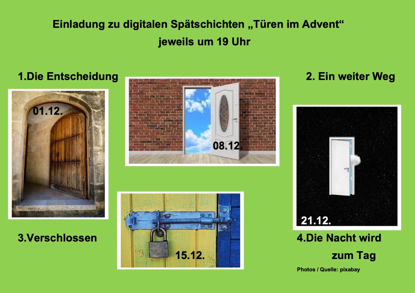 Einladung zu digitalen Spätschichten