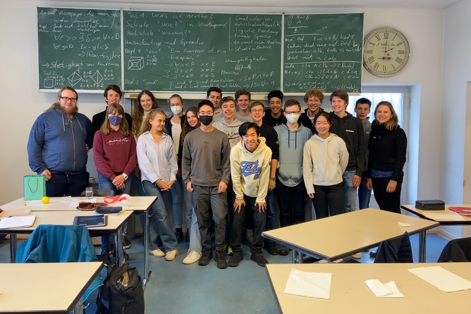 Stephan Oltmanns (li.) von der Universität Wuppertal zu Besuch
