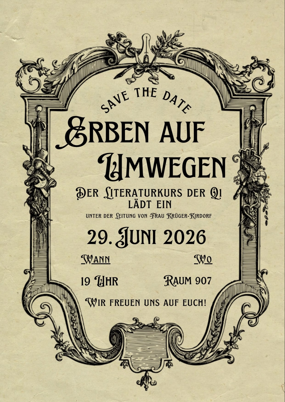 Plakat zur Inszenierung